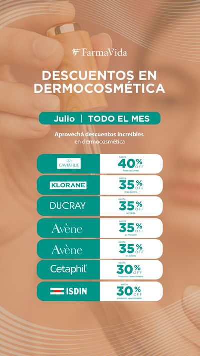 Ofertas de Farmacias y Ópticas en Córdoba | Descuentos en Dermocosmética hasta 40% off de Farma Vida | 22/7/2024 - 31/7/2024
