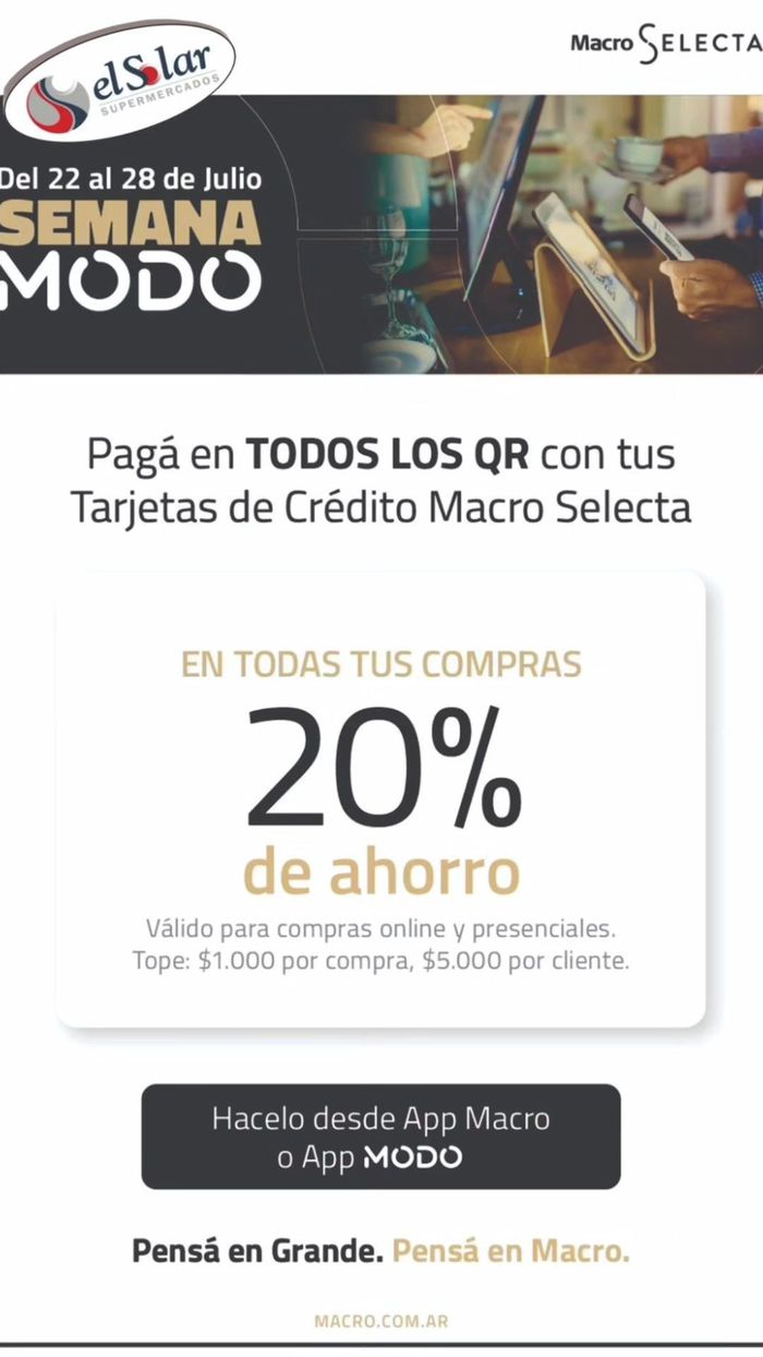 Catálogo El Solar Supermercados | Semana Modo 20% de ahorro | 23/7/2024 - 28/7/2024