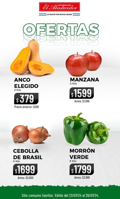 Catálogo El Abastecedor en Recoleta | Frutas y Verduras El Abastecedor | 23/7/2024 - 26/7/2024