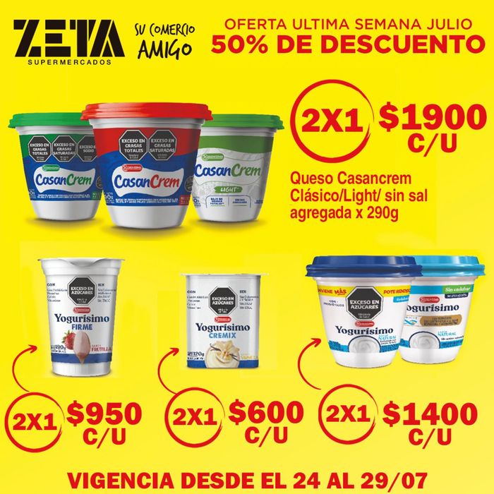 Catálogo Supermercados Zeta | Ofertas Supermercados Zeta 50% de dto | 25/7/2024 - 29/7/2024