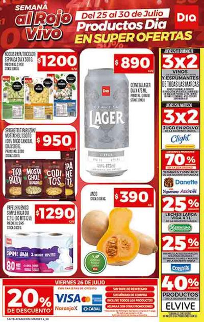 Catálogo Supermercados DIA | Folleto TT Supermercados DIA | 25/7/2024 - 30/7/2024