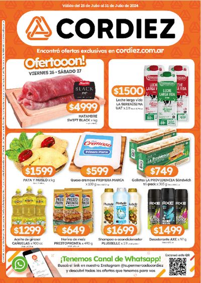 Ofertas de Hiper-Supermercados en Córdoba | Catálogo Cordiez de Cordiez | 25/7/2024 - 31/7/2024