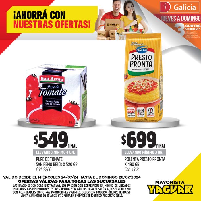 Catálogo Supermercados Yaguar en Santa Fe | Ofertas Supermercados Yaguar | 25/7/2024 - 28/7/2024
