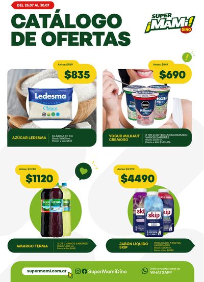 Ofertas de Hiper-Supermercados en Córdoba | Catálogo Super Mami de Super Mami | 25/7/2024 - 30/7/2024