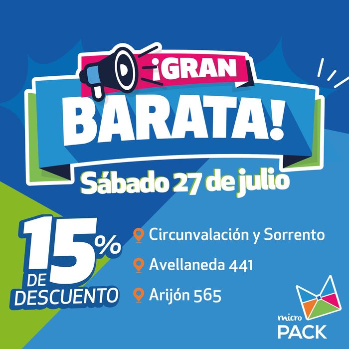 Catálogo Micropack en Rosario | 15% de descuento | 27/7/2024 - 28/7/2024