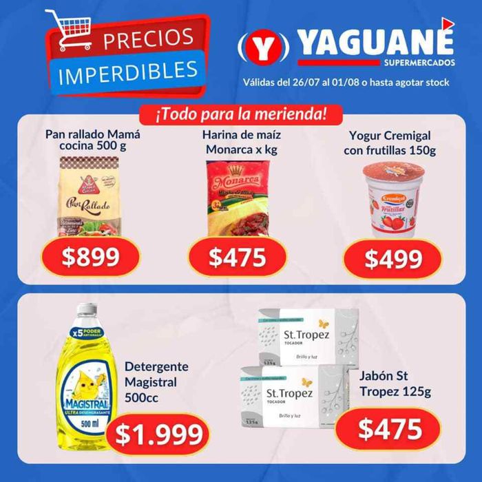 Catálogo Yaguane Supermercados | Ofertas Yaguane Supermercados | 26/7/2024 - 1/8/2024