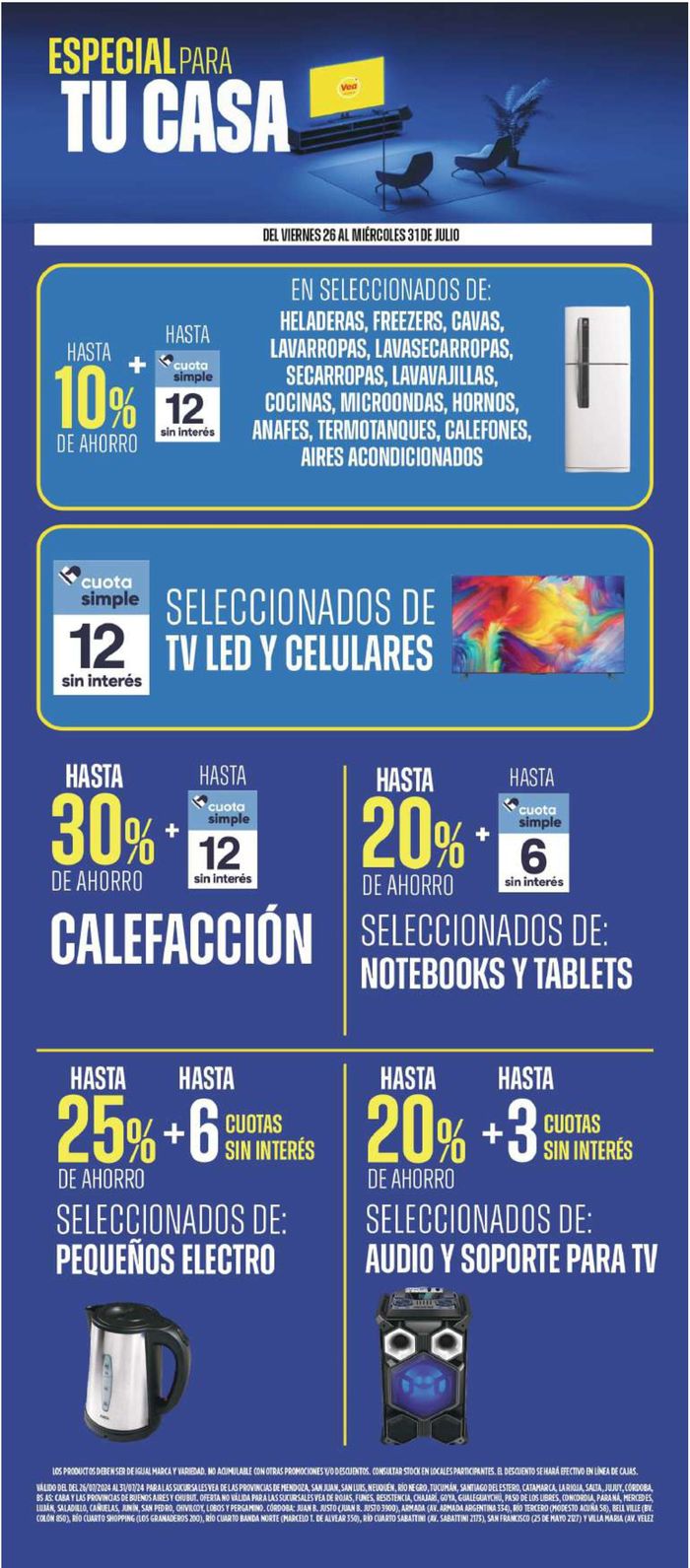 Catálogo Supermercados Vea en Santa Fe | Ofertas Supermercados Vea | 26/7/2024 - 1/8/2024