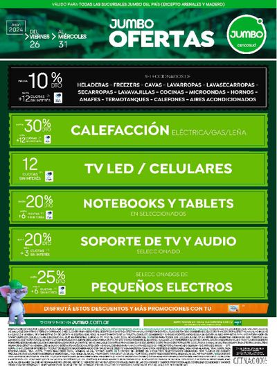Catálogo Jumbo en Quilmes | Electro Nacional 26 al 31 Julio | 26/7/2024 - 31/7/2024