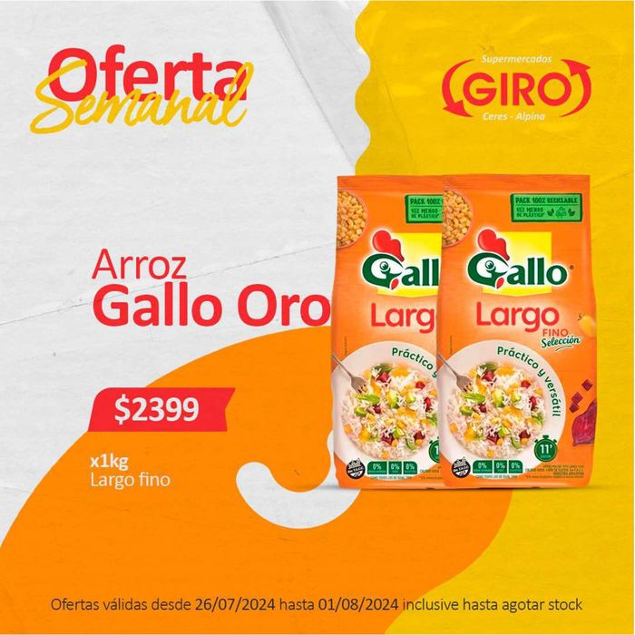 Catálogo Supermercados Giro | Ofertas Semanales Supermercados Giro | 26/7/2024 - 1/8/2024
