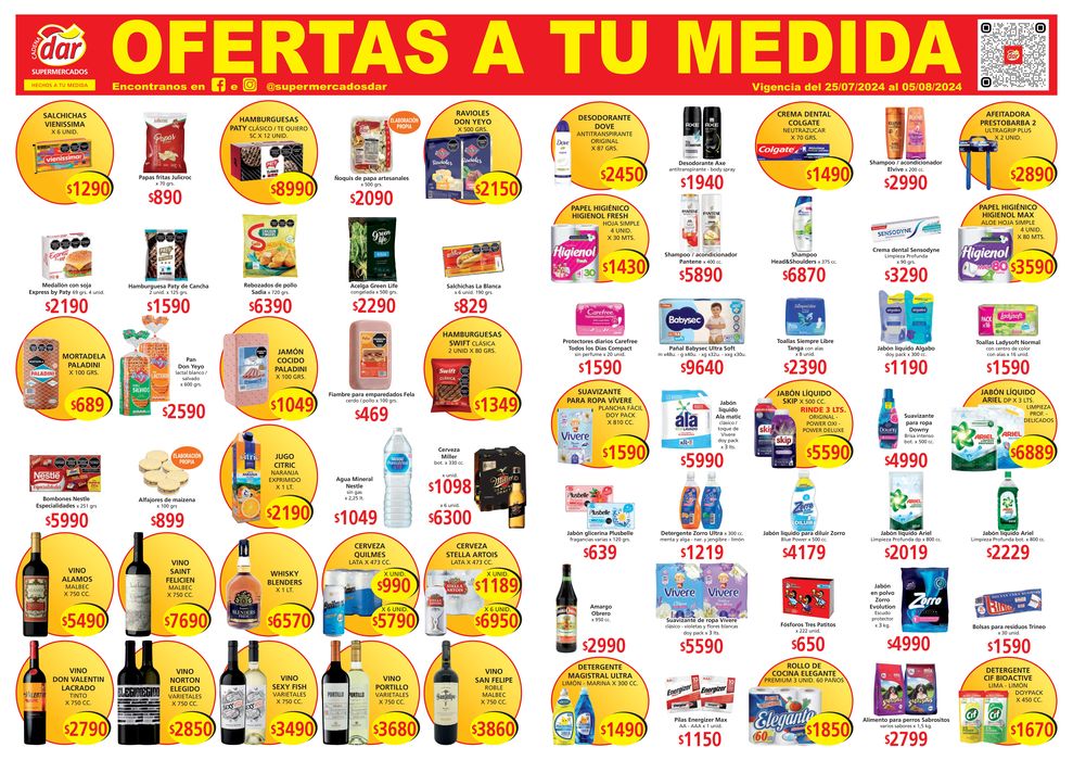 Catálogo Cadena Dar en Santa Fe | Catálogo Supermercados Dar | 26/7/2024 - 5/8/2024