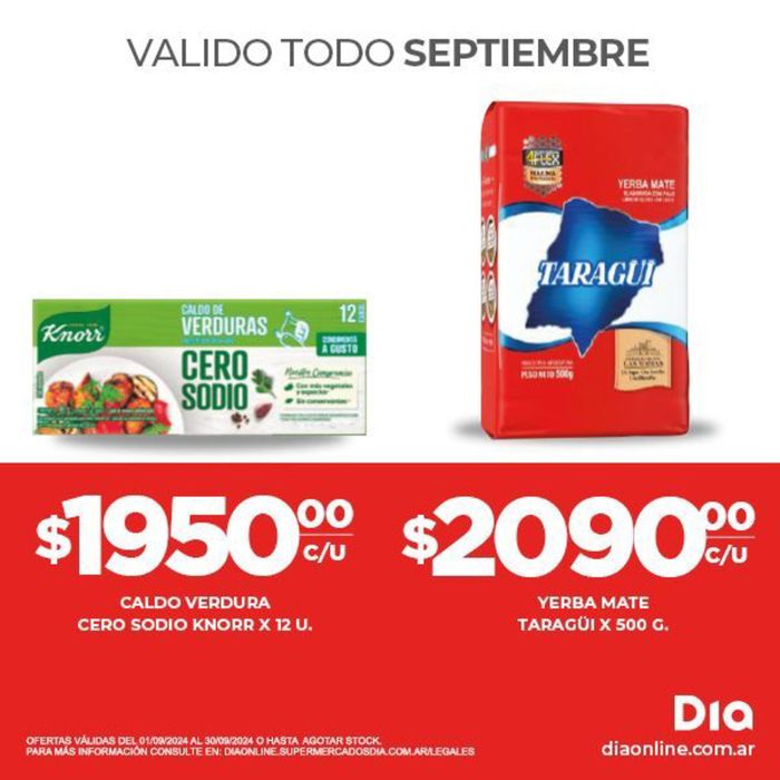 Catálogo Supermercados DIA en Avellaneda (Buenos Aires) | Nuevas ofertas para descubrir | 10/9/2024 - 30/9/2024