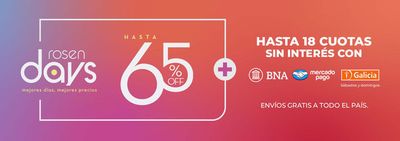 Catálogo Rosen en Garín | Promoción hasta 65% off | 11/9/2024 - 27/9/2024