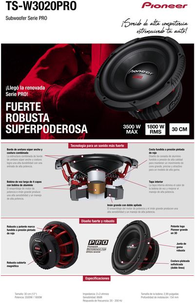 Catálogo Pioneer en Buenos Aires | TS-W3020PRO | 11/9/2024 - 4/10/2024