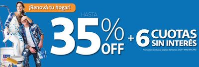 Ofertas de Ferreterías y Jardín | Promoción hasta 35% off de Pinturerías D'Aria | 13/9/2024 - 30/9/2024