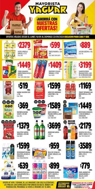 Catálogo Supermercados Yaguar en Tigre | Ofertas Supermercados Yaguar | 16/9/2024 - 22/9/2024