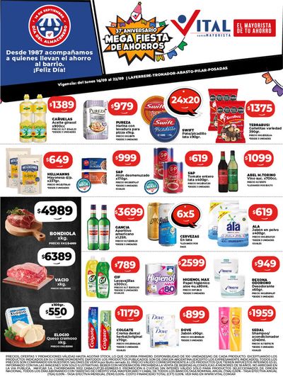 Catálogo Supermayorista Vital en Open Door | Descuentos y promociones | 16/9/2024 - 22/9/2024