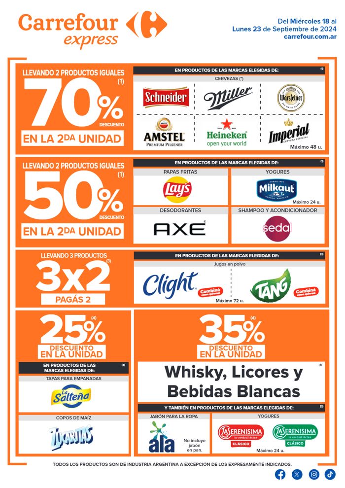 Catálogo Carrefour Express en Buenos Aires | Catálogo Ofertas Express | 18/9/2024 - 23/9/2024