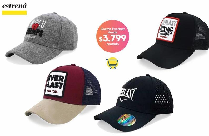 Oferta de Gorras Everlast por $3799 en Coppel