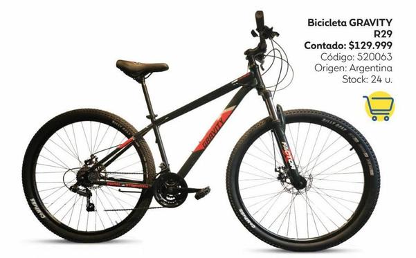 Oferta de Bicicleta GRAVITY R29 por $129999 en Coppel