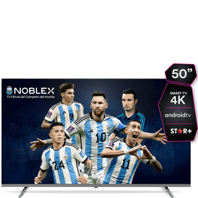 Oferta de ANDROID TV NOBLEX 50 4K ULTRA HD DR50X7550 por $499998,9 en Authogar
