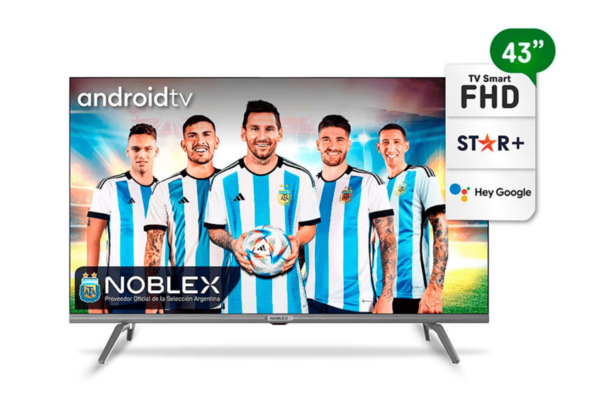 Oferta de SMART TV 43" NOBLEX LED DR43X7100 FHD por $373999 en Bringeri