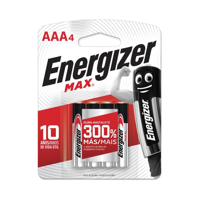 Oferta de Pilas alcalinas Energizer max tipo AAA 4 u. por $5850 en Carrefour