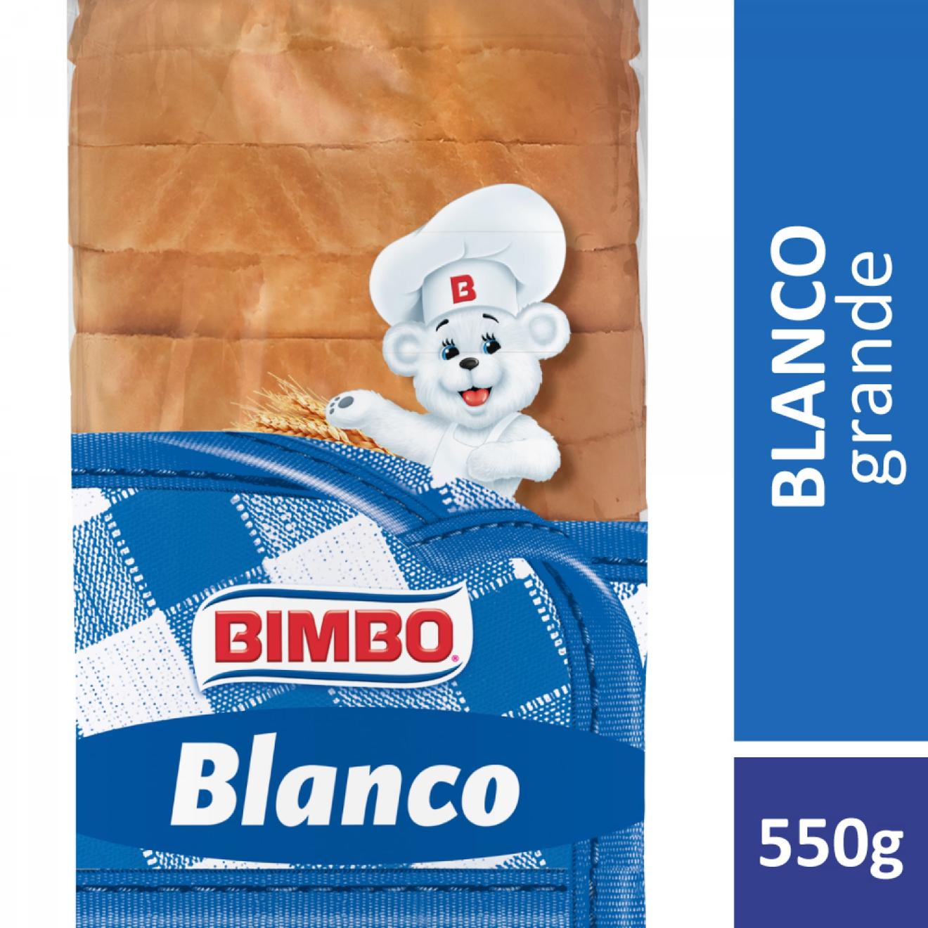 Oferta de Pan blanco Bimbo 550 g. por $4420 en Carrefour