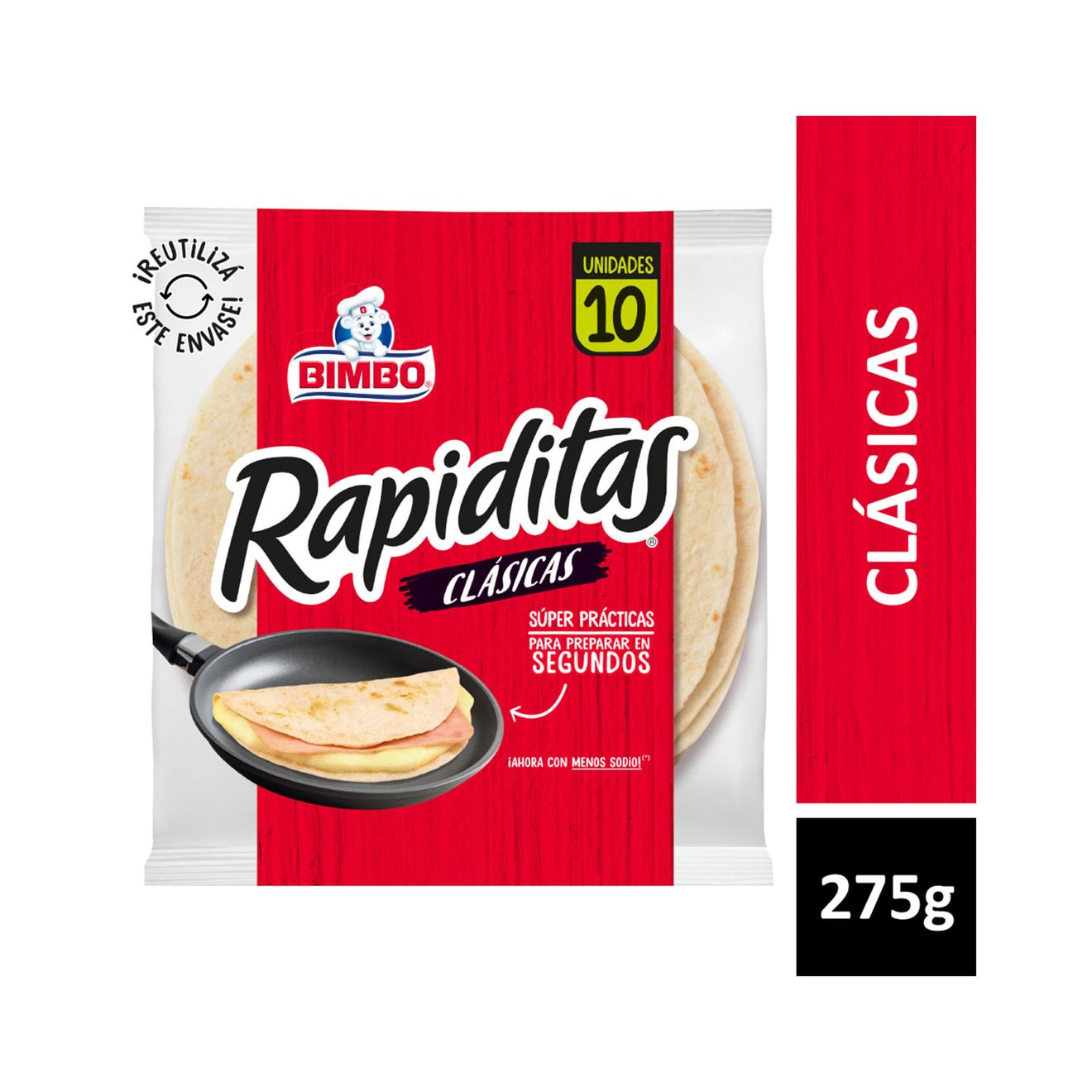 Oferta de Rapiditas clasicas Bimbo bolsa 275 g. por $2610 en Carrefour