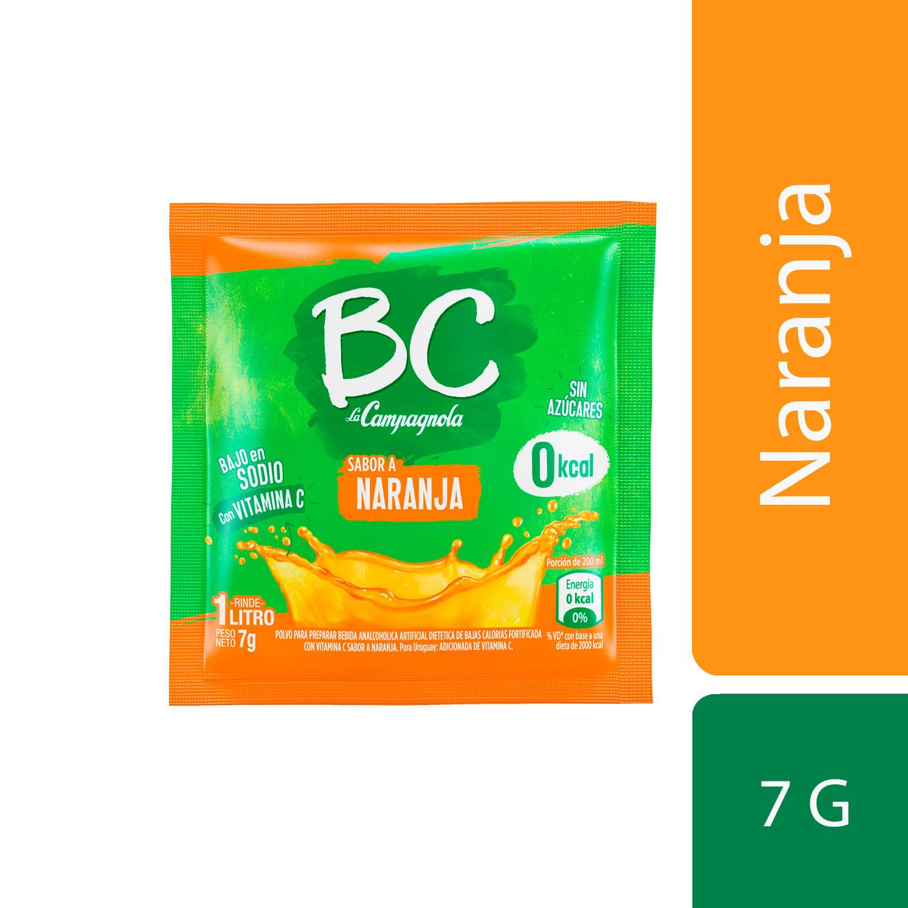 Oferta de Jugo en polvo BC La Campagnola naranja 7 g. por $195 en Carrefour