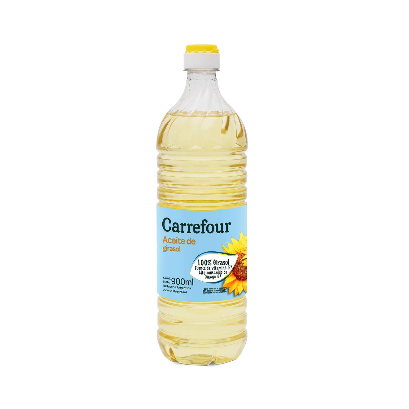 Oferta de Aceite de girasol Carrefour alto omega pet 900 cc. por $1395 en Carrefour