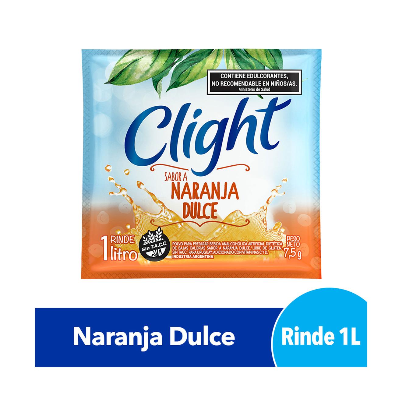 Oferta de Jugo en polvo Clight naranja dulce 7.5 g. por $285 en Carrefour