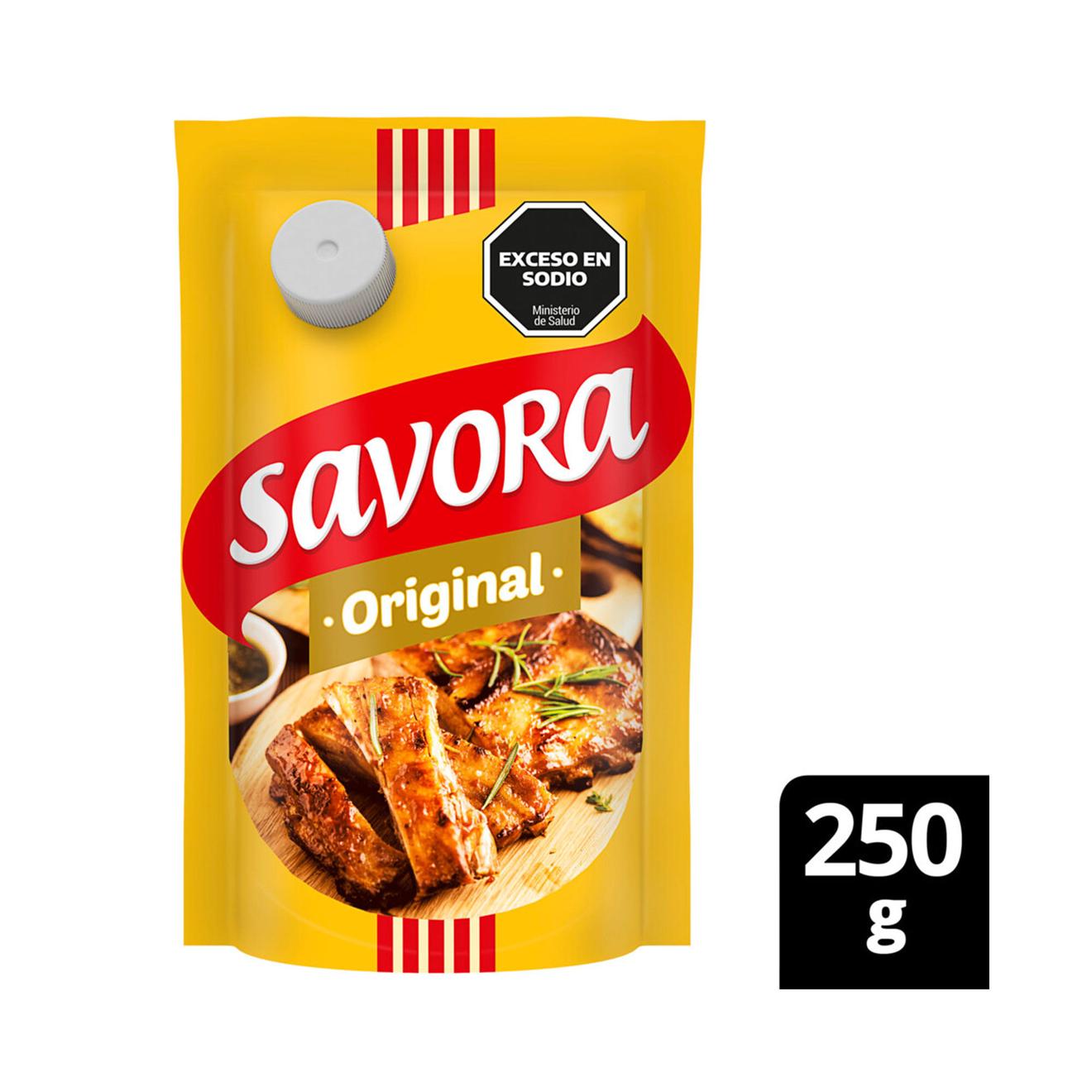 Oferta de Mostaza Savora original doy pack 250 g. por $759 en Carrefour