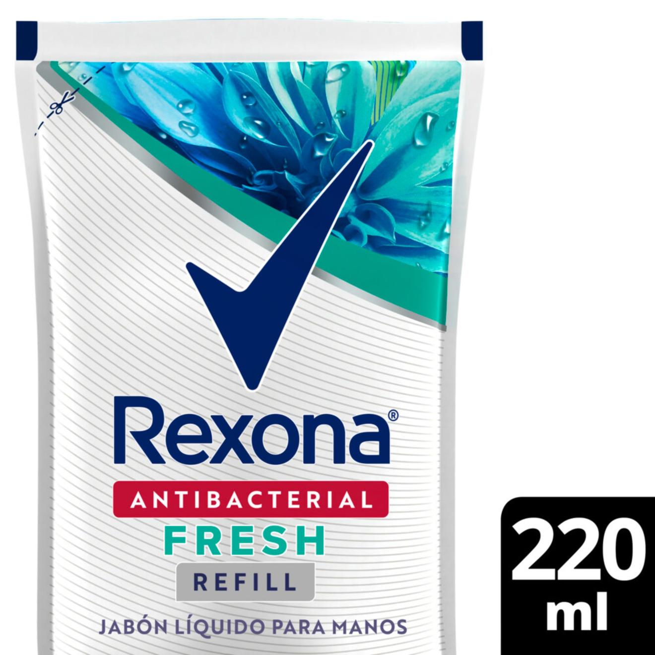 Oferta de Jabón líquido Rexona antibacterial fresh dp 220 cc. por $1270 en Carrefour