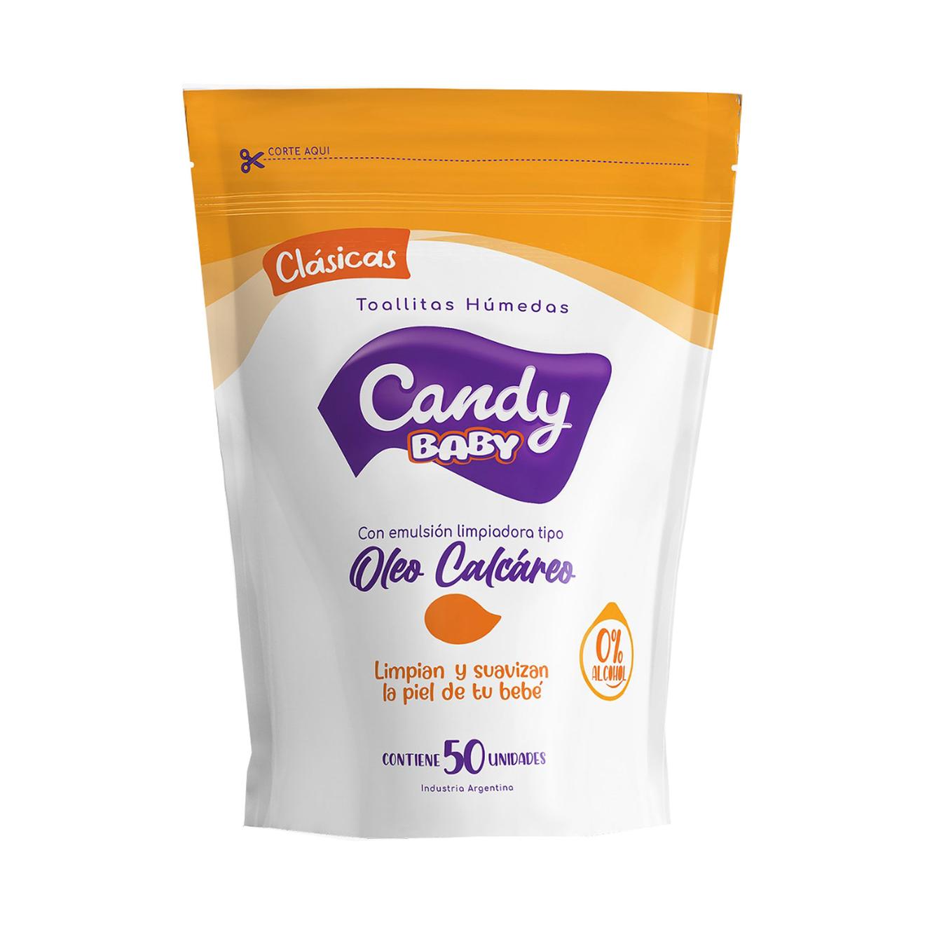 Oferta de Toallitas húmedas Candy baby óleo class 50 uni por $1415 en Carrefour
