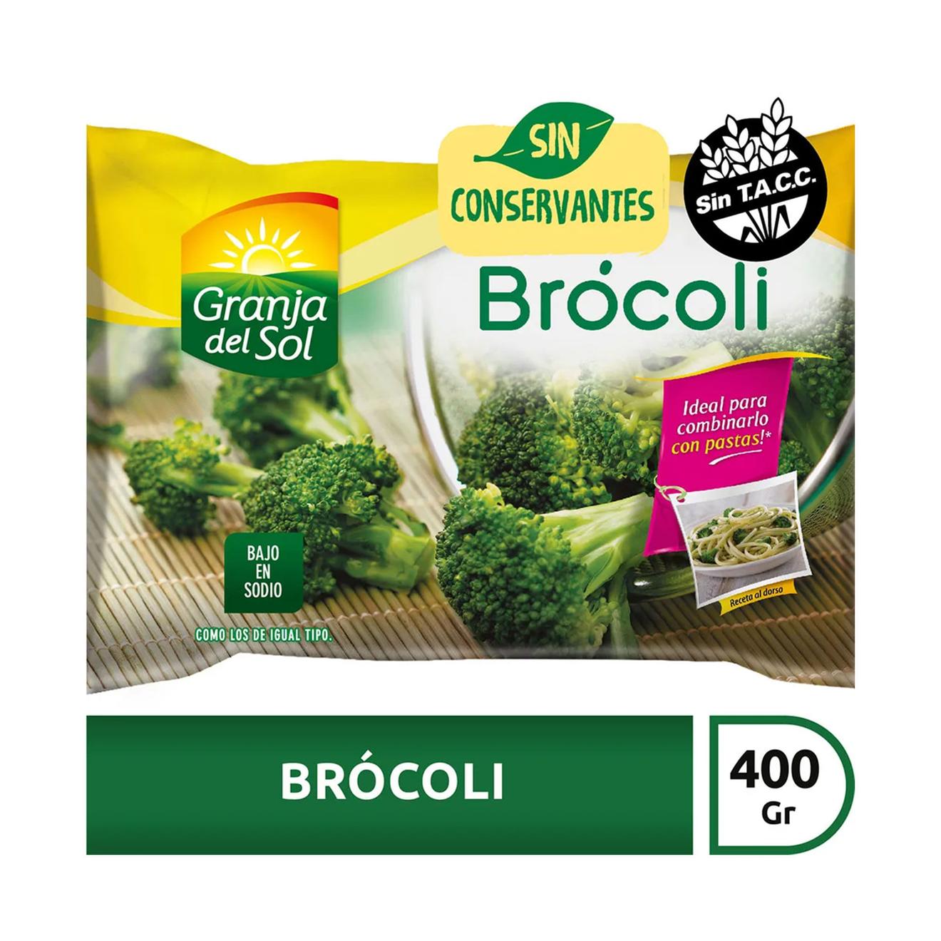 Oferta de Brócoli congelado Granja del sol 400 g. por $2308 en Carrefour