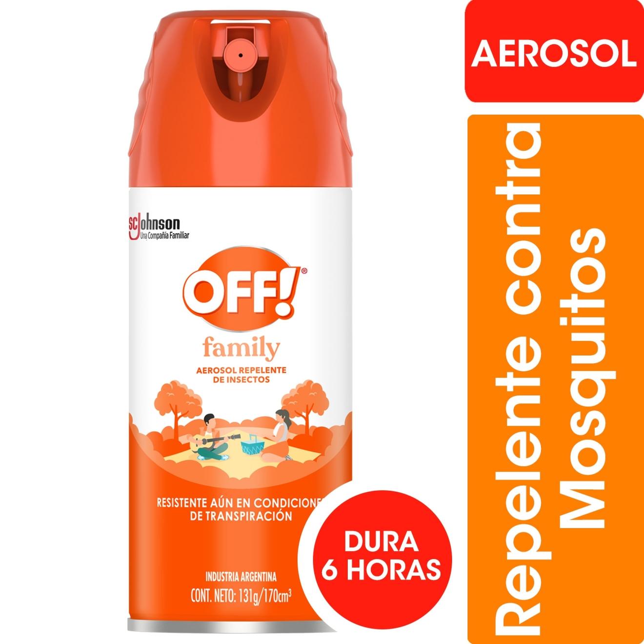 Oferta de Repelente Off family aerosol 170 cc. por $2810 en Carrefour