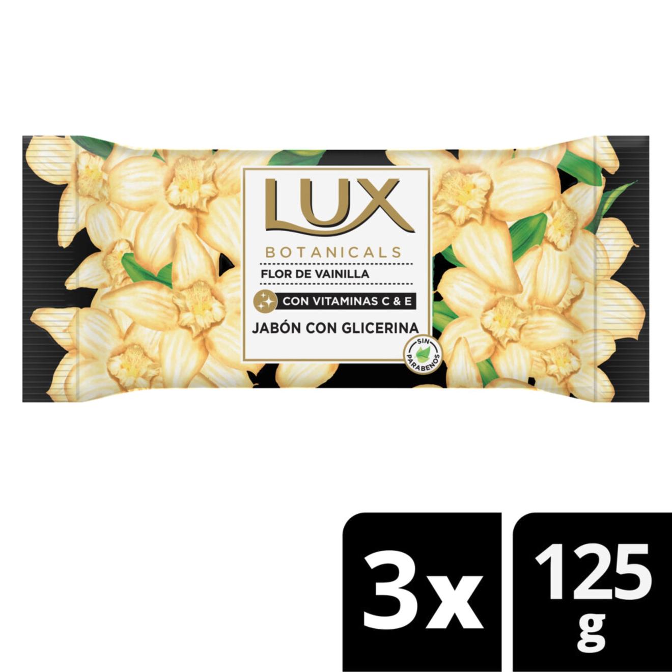 Oferta de Jabón de tocador Lux flor vainilla x3 125 g. por $1869,23 en Carrefour
