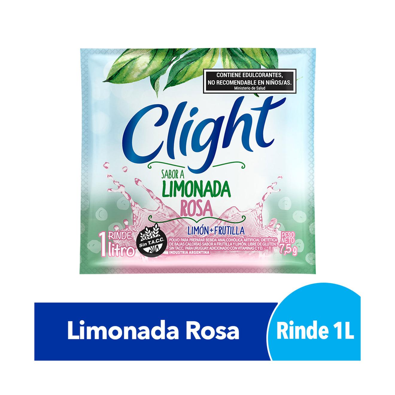 Oferta de Jugo en polvo Clight limonada rosa 8 g. por $285 en Carrefour