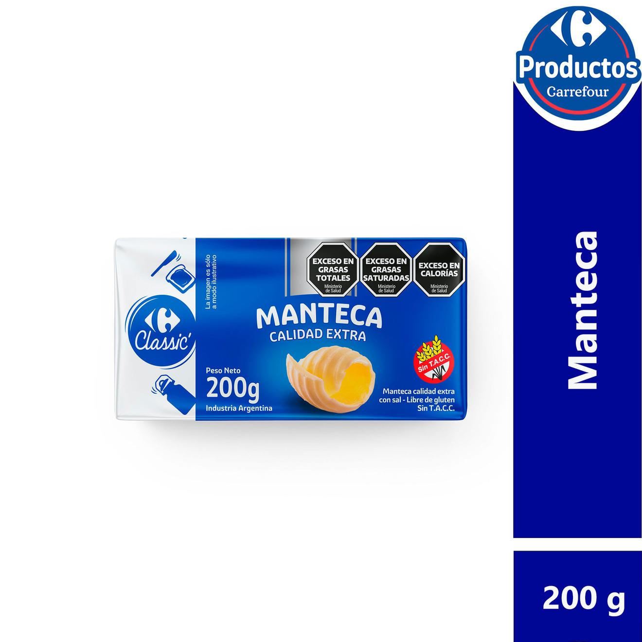 Oferta de Manteca Classic calidad extra 200 g. por $1860,1 en Carrefour