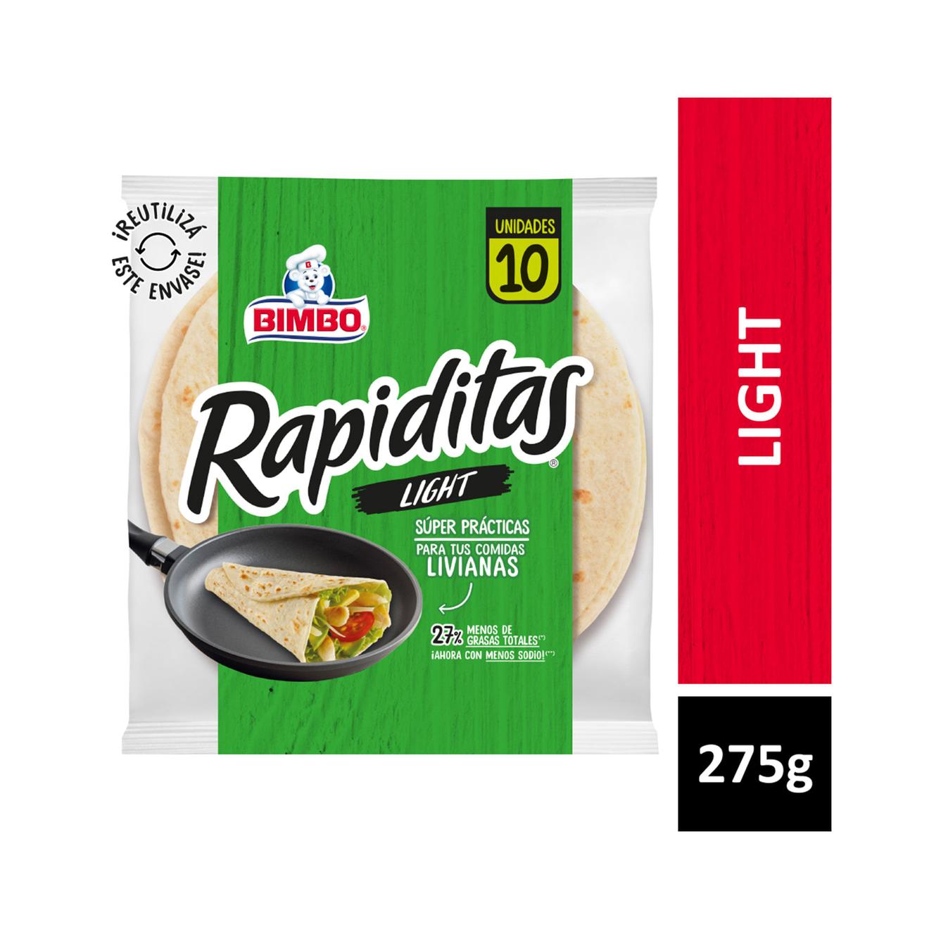 Oferta de Rapiditas light Bimbo bolsa 275 g. por $2390 en Carrefour