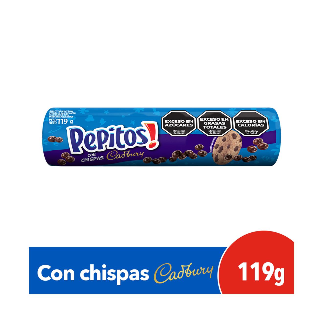 Oferta de Galletitas Pepitos con chips de chocolate 119 g. por $1045 en Carrefour
