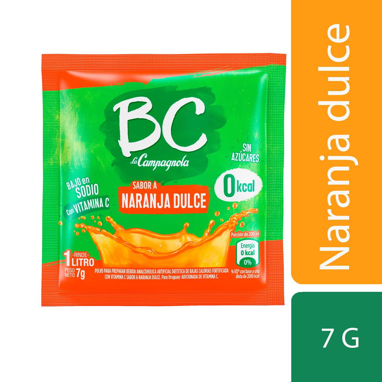 Oferta de Jugo en polvo BC La Campagnola naranja dulce 7 g. por $126,75 en Carrefour