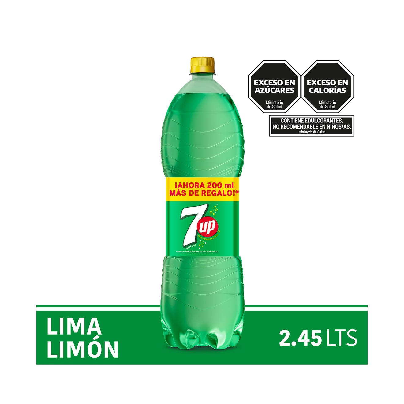 Oferta de Gaseosa lima limón 7 Up regular 2.45 lts. por $2500 en Carrefour