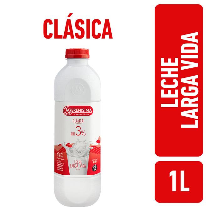 Oferta de Leche entera larga vida La Serenísima clásica 3% botella 1 l. por $1350 en Carrefour