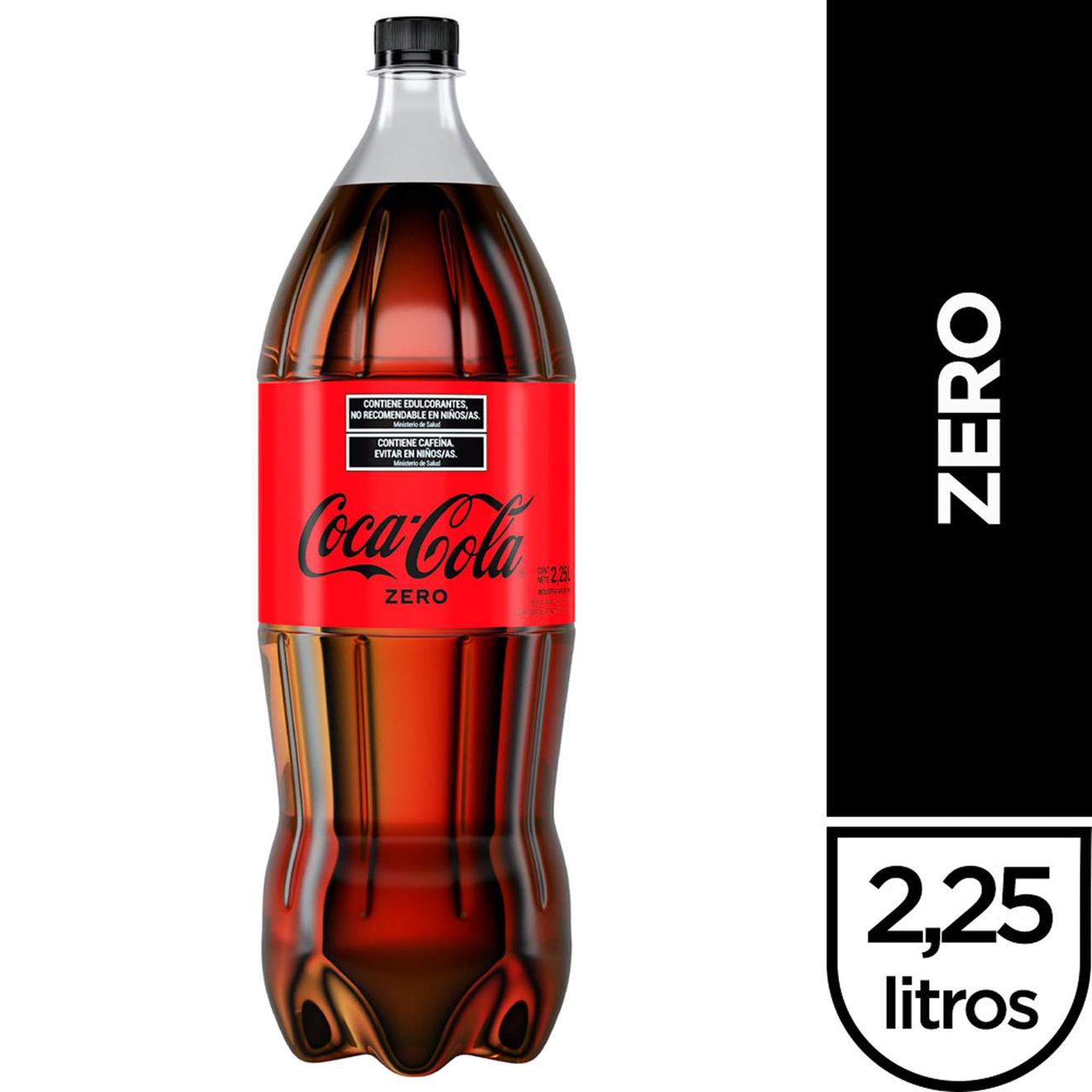 Oferta de Coca cola zero 2.25 lts. por $3100 en Carrefour