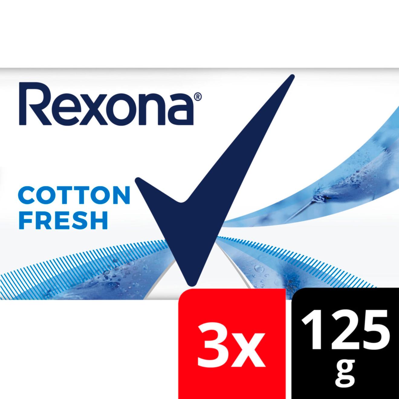 Oferta de Jabón de tocador Rexona cotton fresh x3 125 g. por $2170 en Carrefour