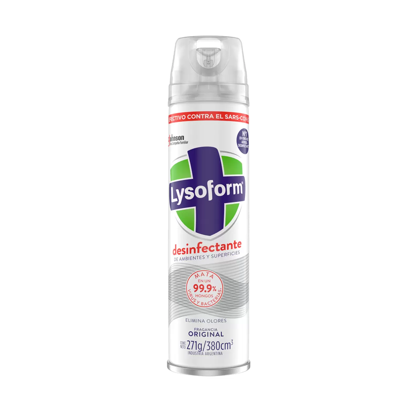 Oferta de Desinfectante de ambientes y elimina olores Lysoform original en aerosol 380 ml. por $2850 en Carrefour