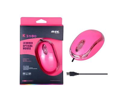 Oferta de Mouse M-Tk K3100 Optico 3D Usb Rosa por $3799 en DRicco