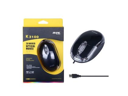 Oferta de Mouse M-Tk K3100 Optico 3D Usb Negro por $3799 en DRicco