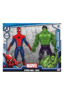 Oferta de Figuras de Accion Spiderman y Hulk 9” por $24900 en El Mundo del Juguete